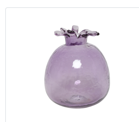Round Collar vase Purple Small