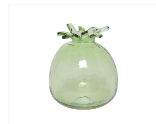 Round Collar vase Green Small