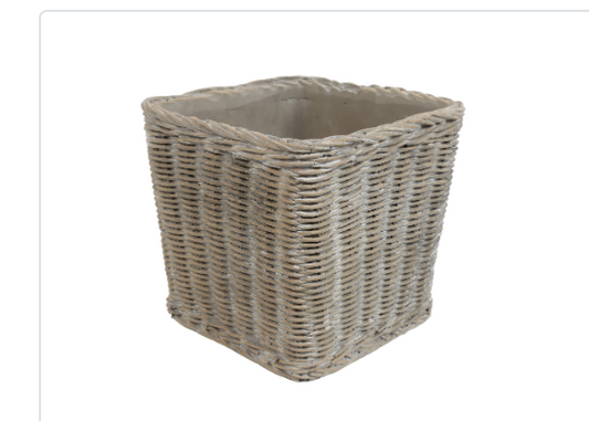 Flowerpot Sq Sala L Brown