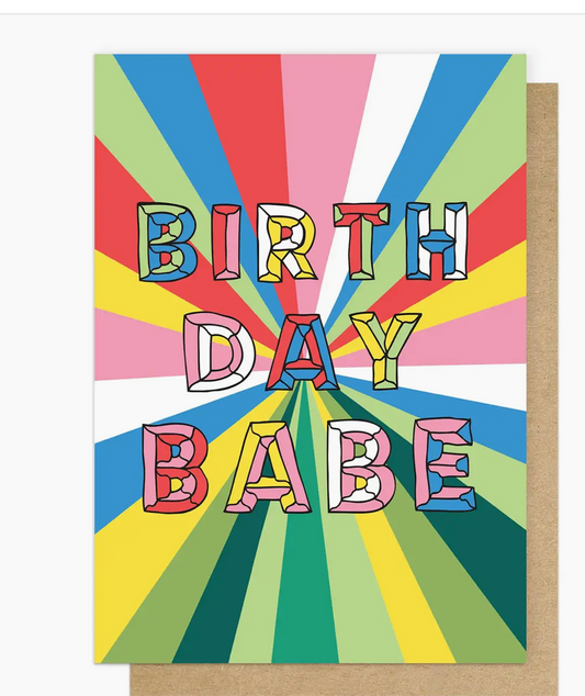 Birthday Babe Greetings Card