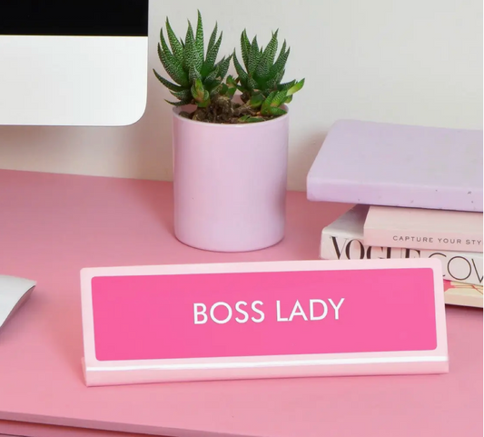 Boss Lady Desk Plate Sign