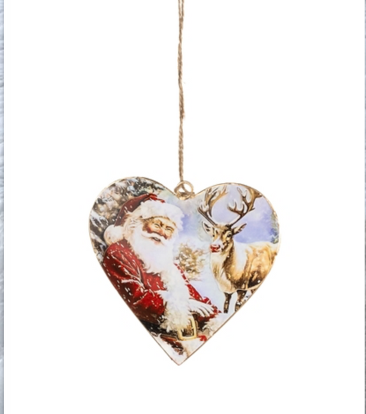 Heart with Santa & Stag