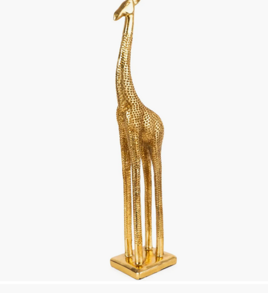 44.5cm Standing Giraffe - Gold