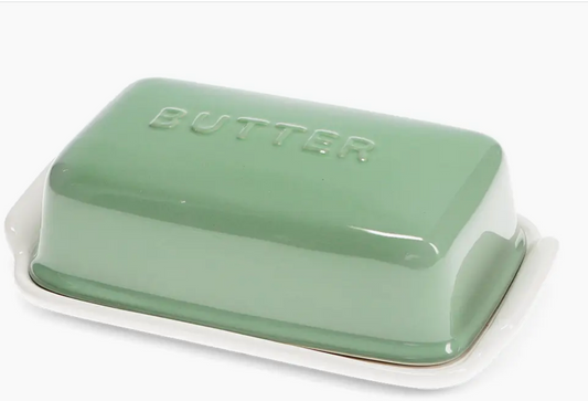Ceramic Butter Dish - Green
