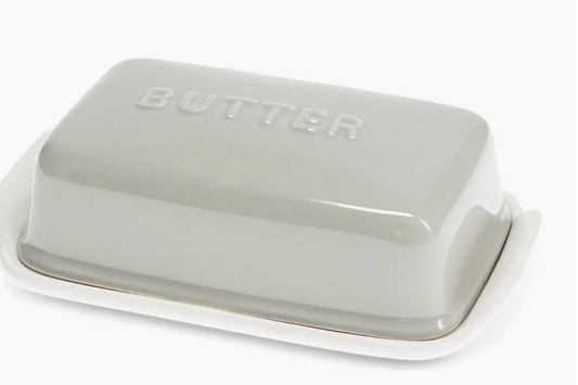 Ceramic Butter Dish - Grey