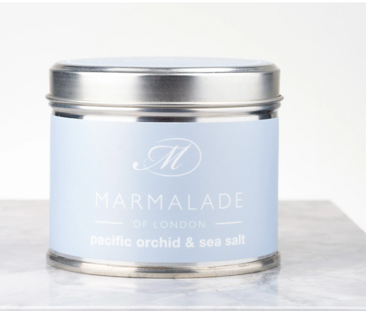 Pacific Orchid & Sea Salt Medium Tin Candle