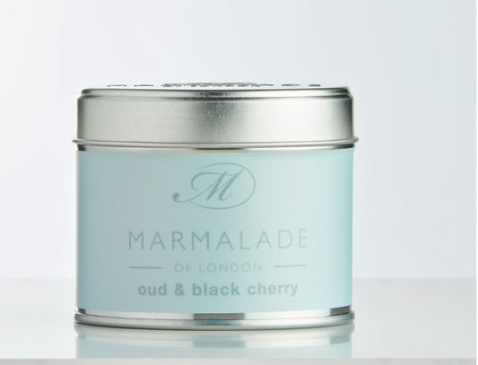Oud & Black Cherry Medium Tin Candle