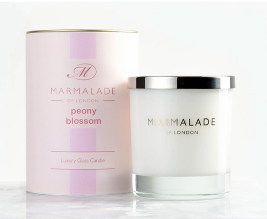 Peony Blossom Large Glass Candle