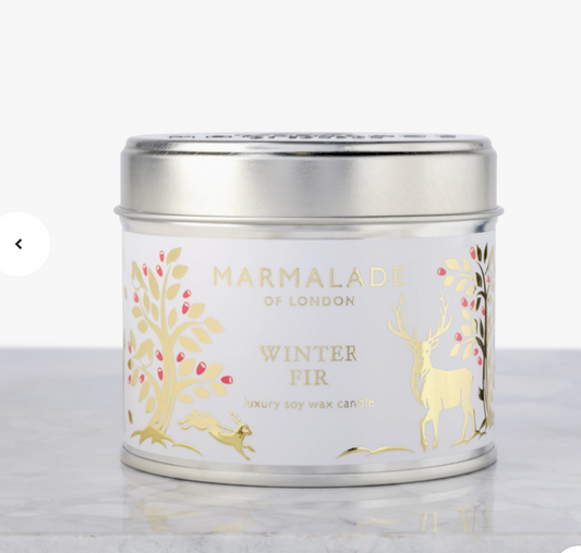 Winter Fir Medium Tin Candle