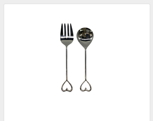 Heart Salad Server Set/2