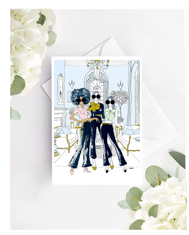 Flare Friends Greeting Card