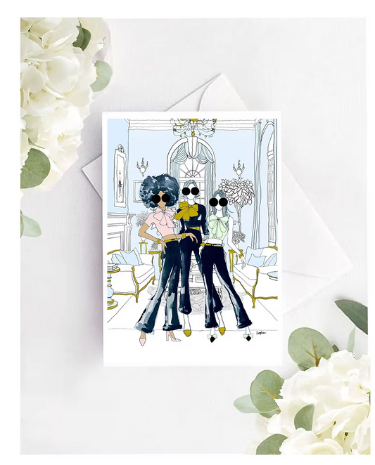 Flare Friends Greeting Card
