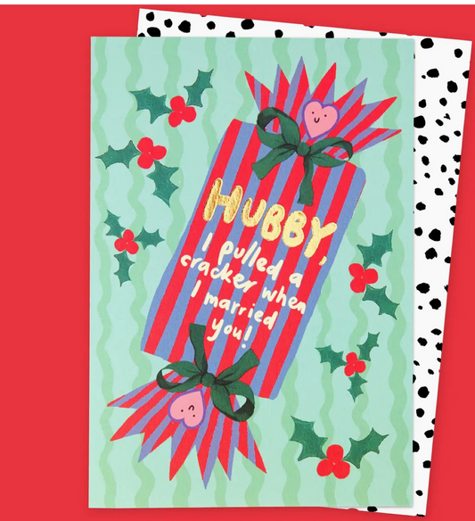 Cracker Hubby Christmas Card