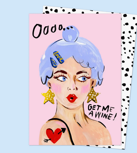 Get Me Wine Greeting Card