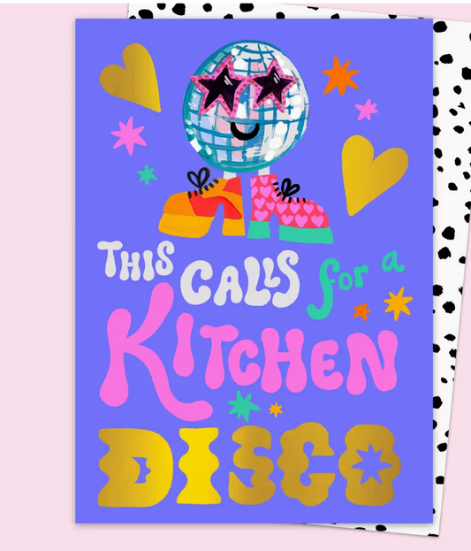 Kitchen Disco Greeting Card
