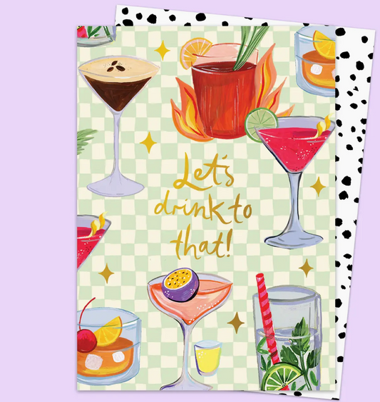 Let's Drink To That Card