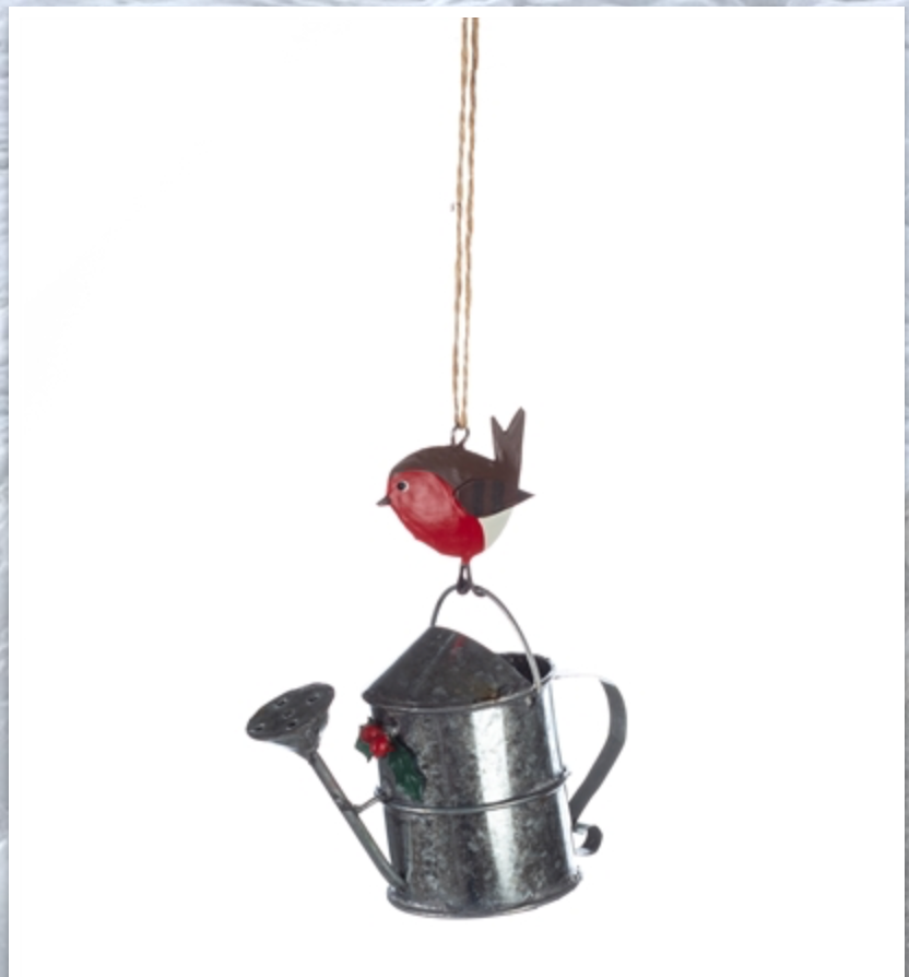 Watering Can with Robin