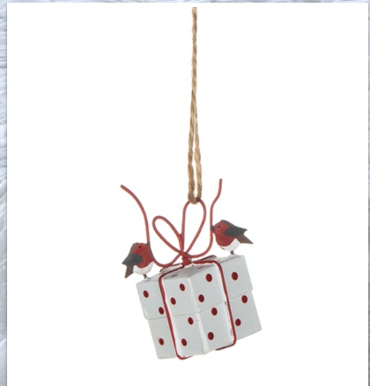 Robins Tying Parcel (White)