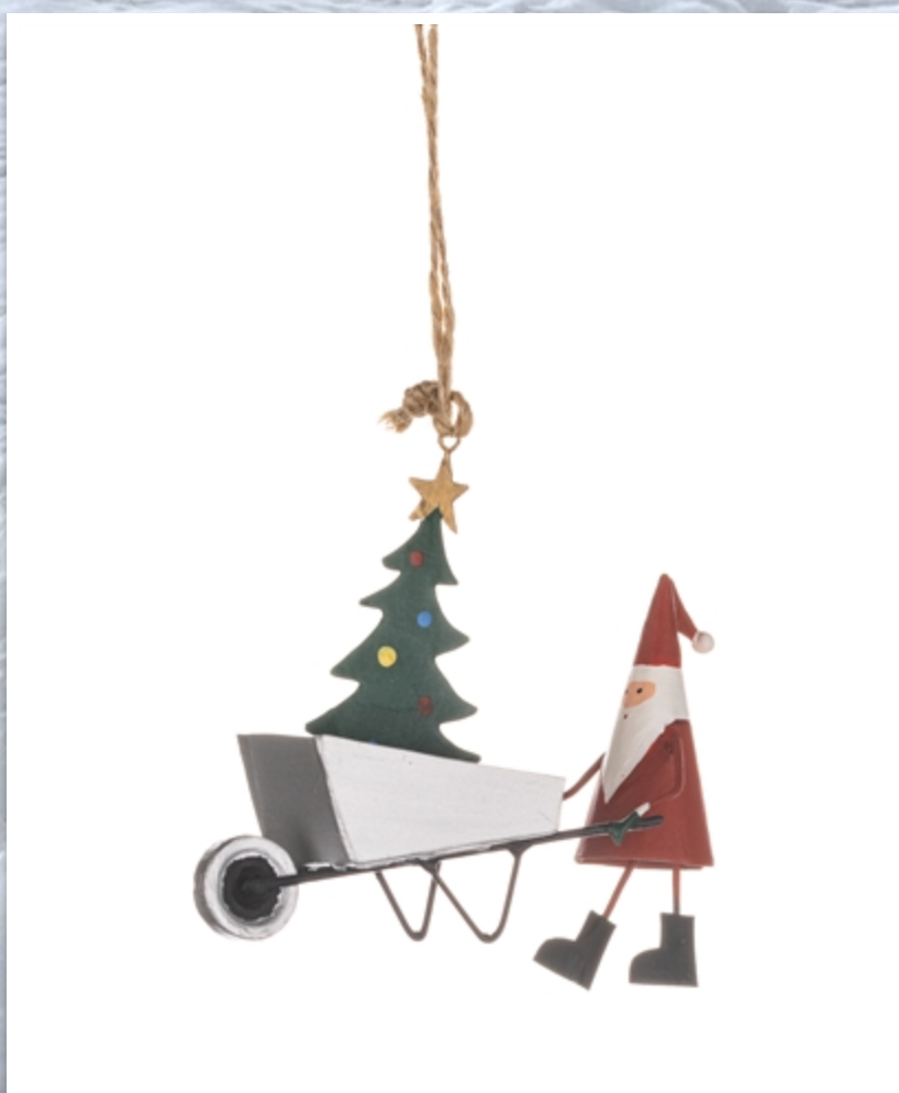 Santa with Wheelbarrow