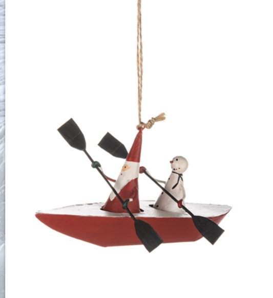 Kayak Santa & Snowman