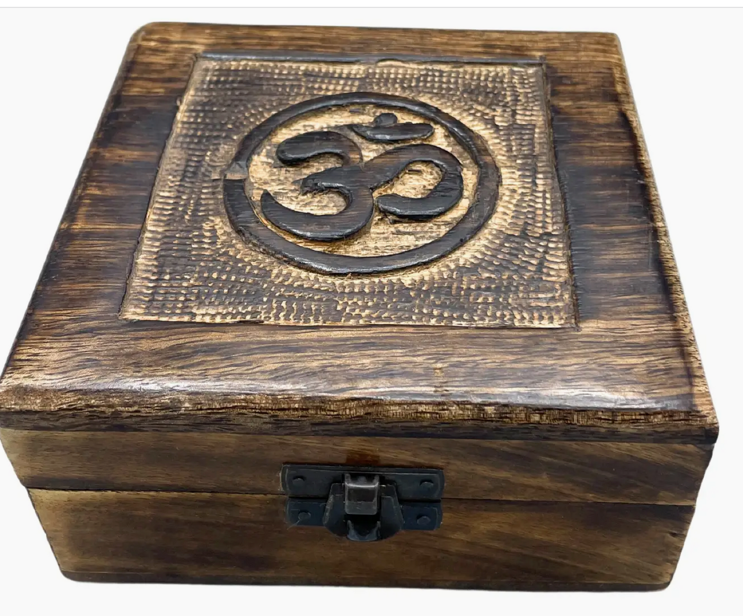 Wooden Keepsake Box 13x13x6cm