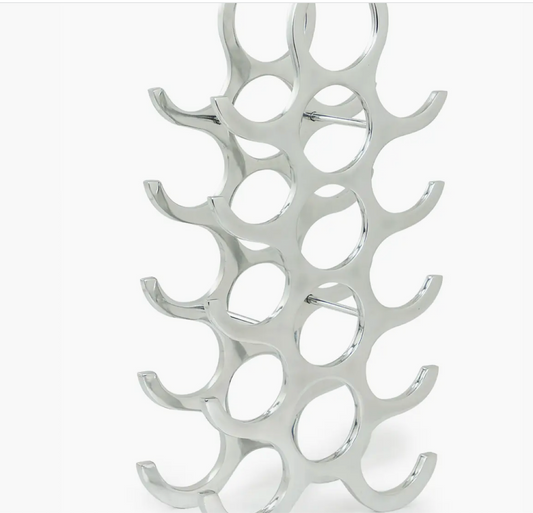 Aluminium 15 Bottle Wine Rack