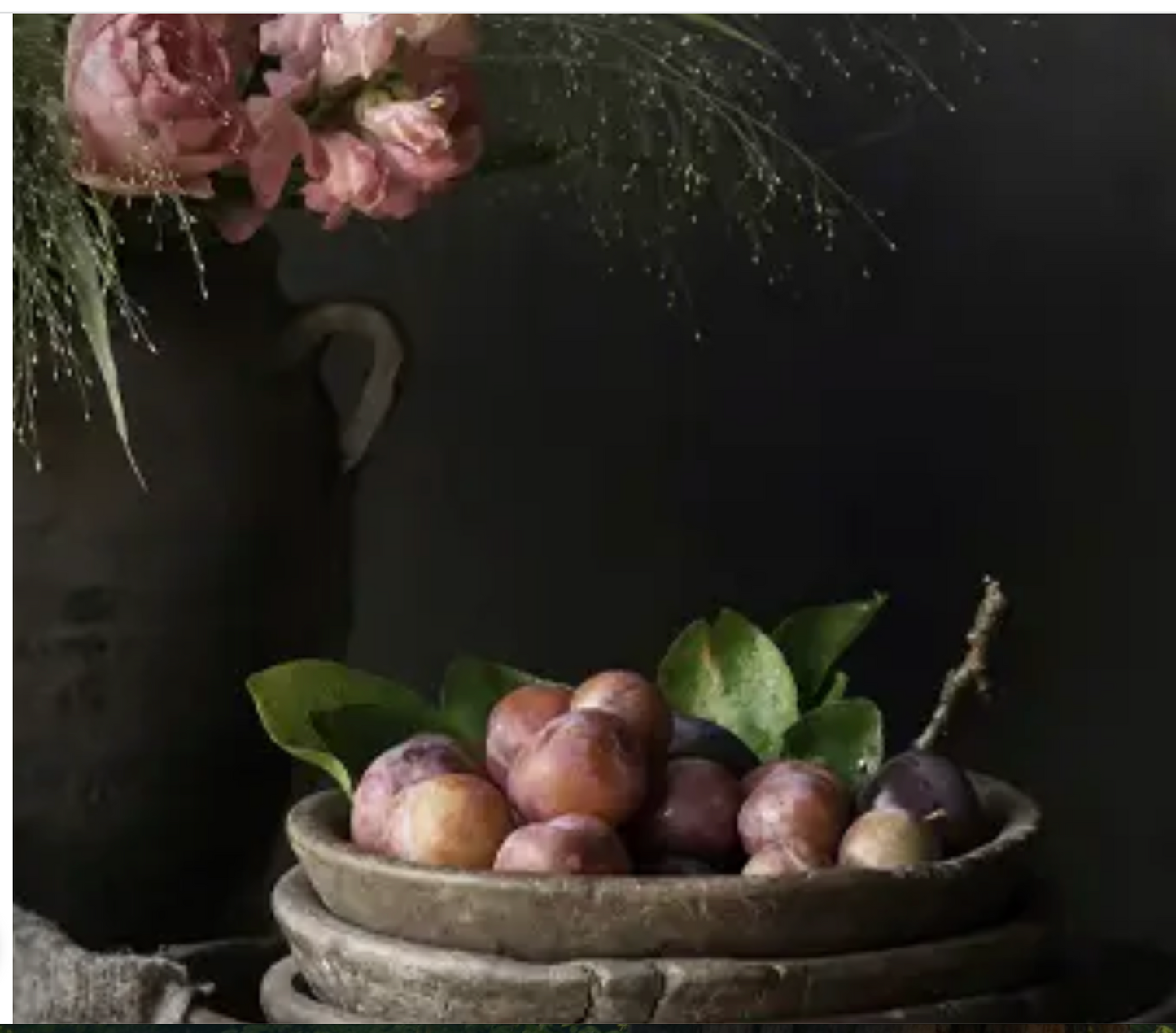 Wooden Deco Sign Plums