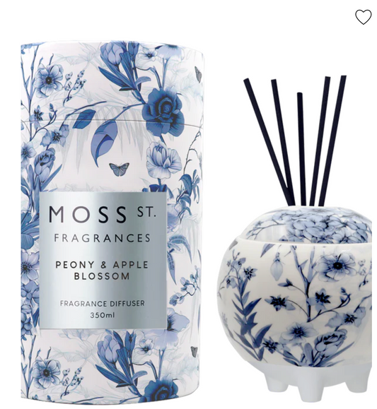 Peony & Apple Blossom Ceramic Diffuser 350ml