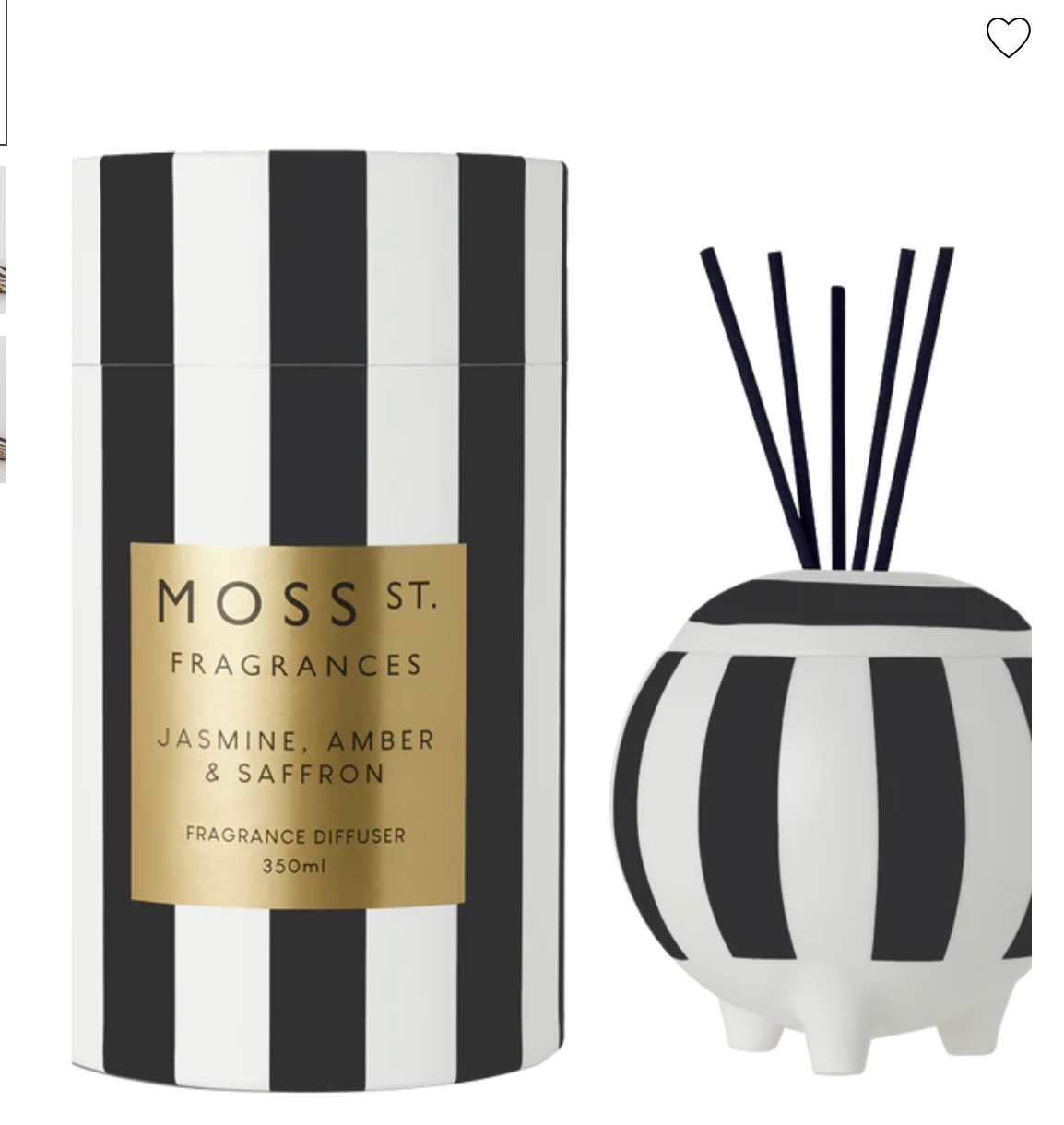 Jasmine, Amber & Saffron Ceramic Diffuser 350ml