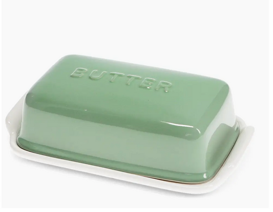 Ceramic Butter Dish - Green
