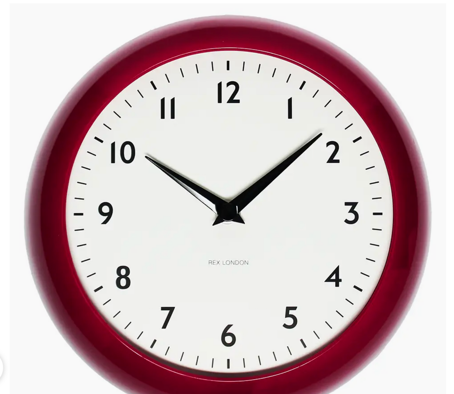 Retro Wall Clock - Red
