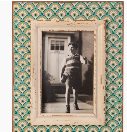 Boudoir Stamp Photo Frame-Aqua