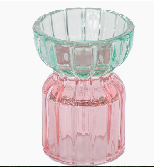 Green & Pink Tealight Holder