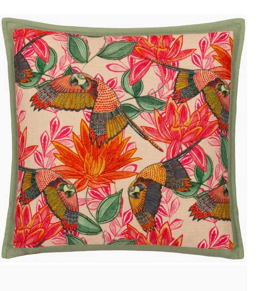Iniko Parrots Tropical Cushion Multicolour