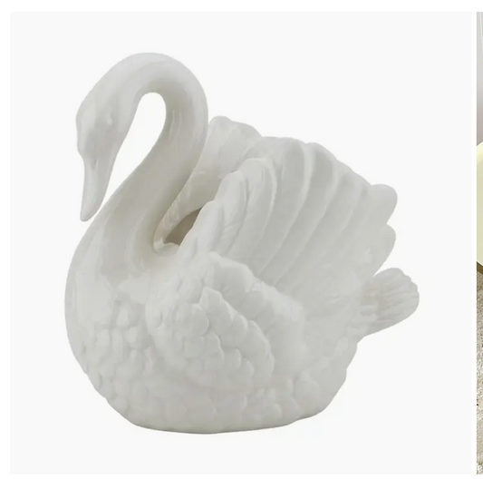 White Swan Vase