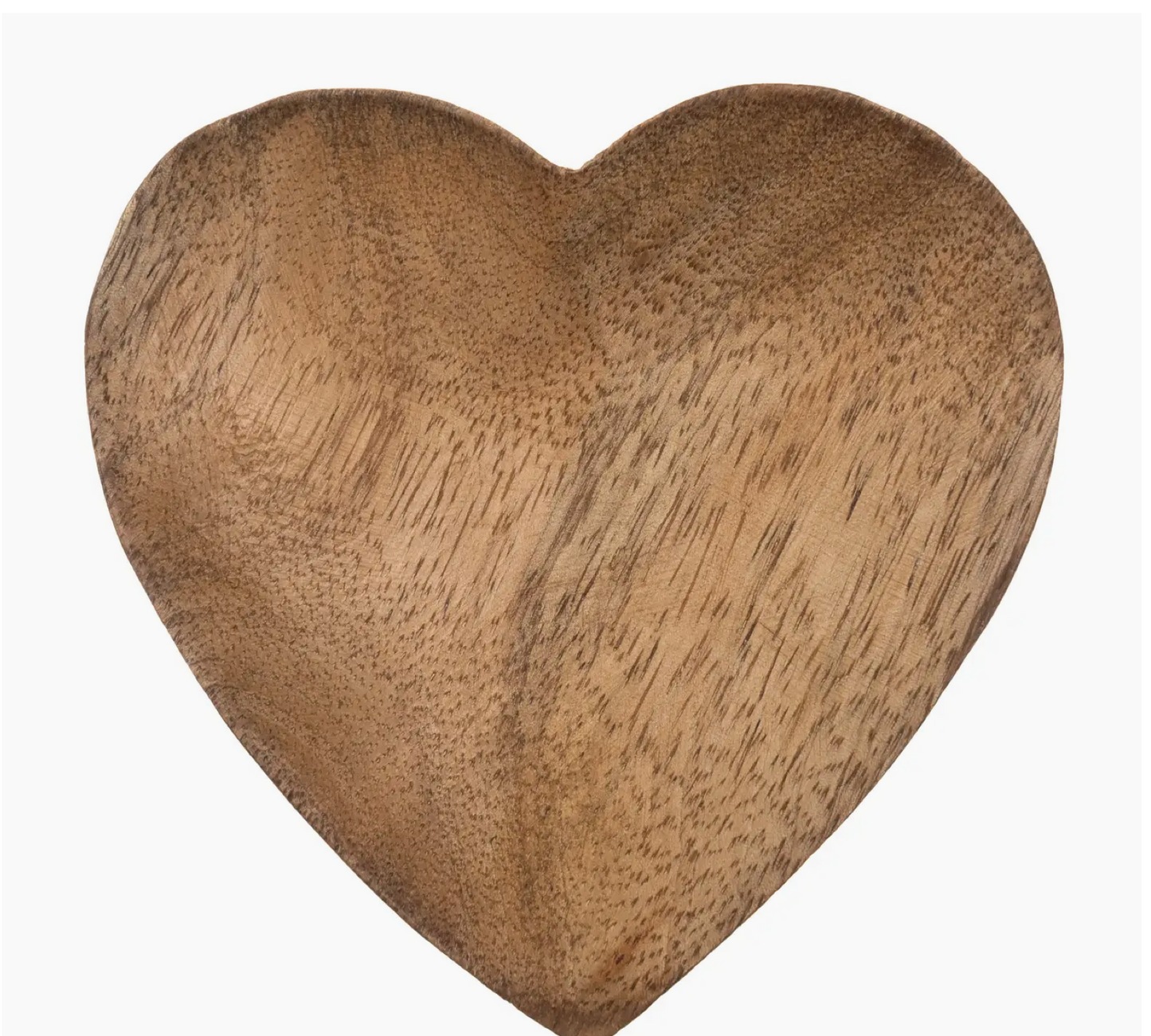 Heart Shaped Mango Wooden Tray