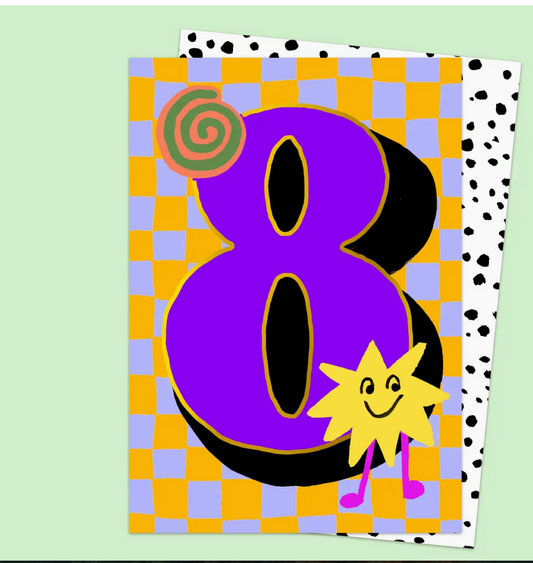 8th Birthday Card