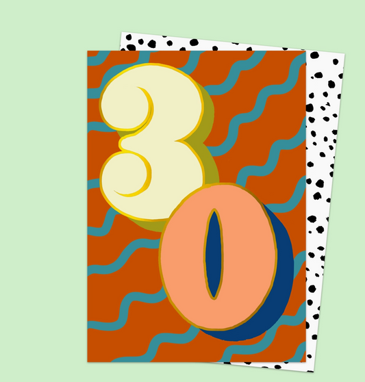 30th Birthday Card
