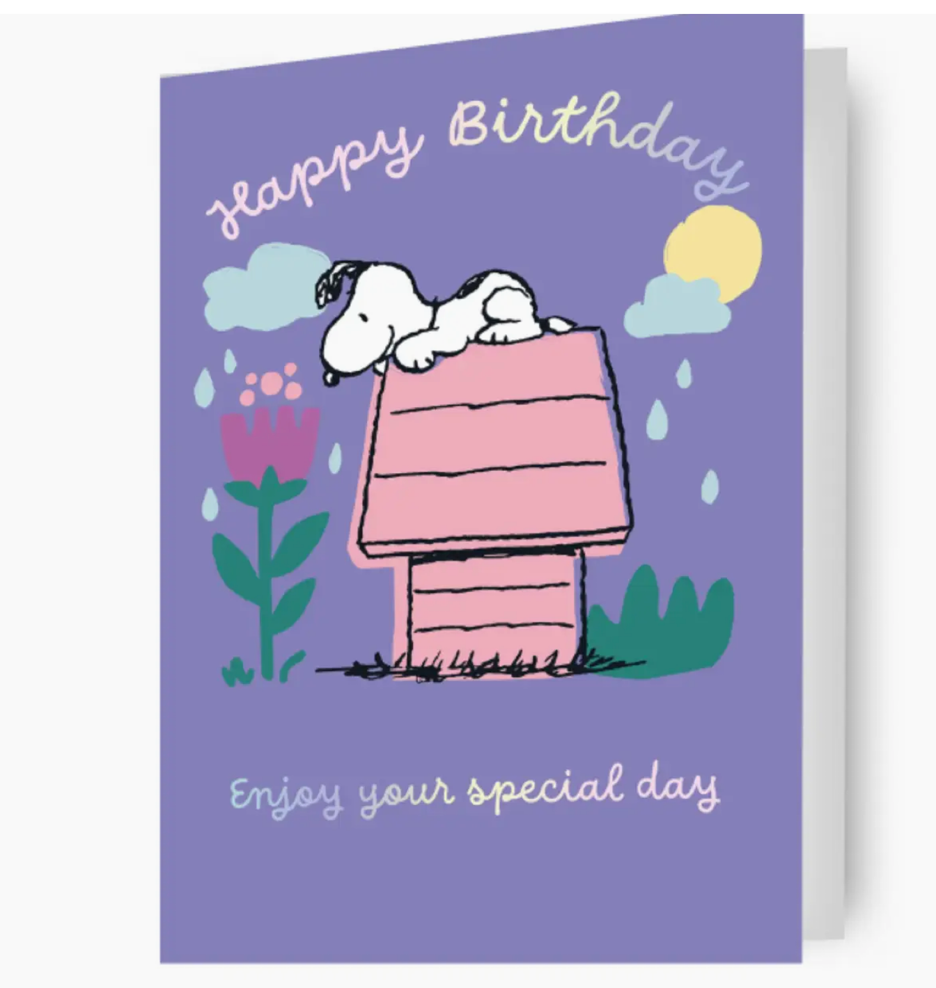 Peanuts Snoopy Birthday Card