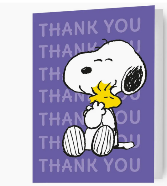 Peanuts Snoopy Thank You Card