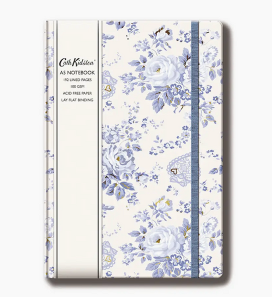 Cath Kidston A5 Notebook (Hard) Flowers Gift Stationery Blue
