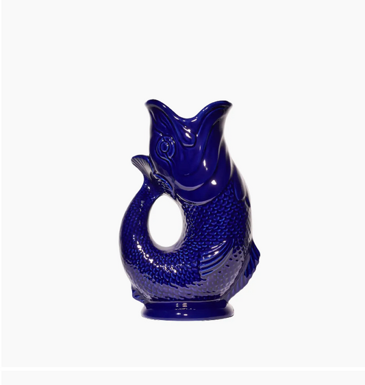 Cobalt Blue Original Gluggle Jug Pitcher Vase