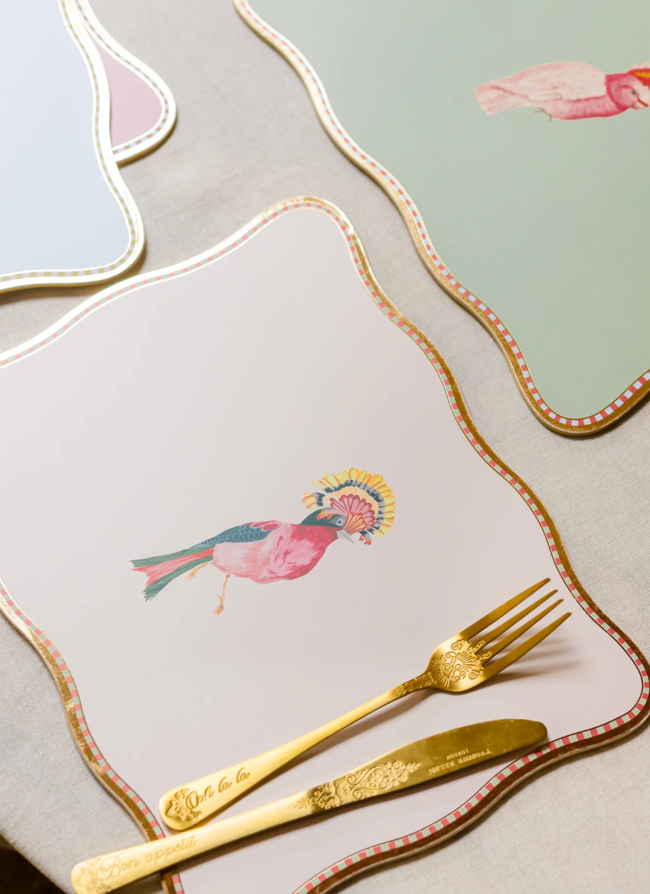 Birds Cork Back Placemats (Set of 4)