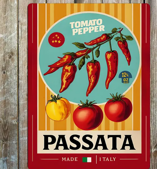 Tomatoes & Pepper | Metal Sign Plaque