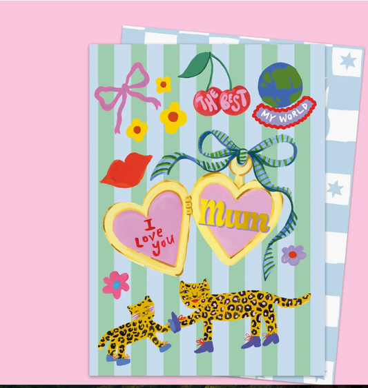 I Love You Mum Charm Card