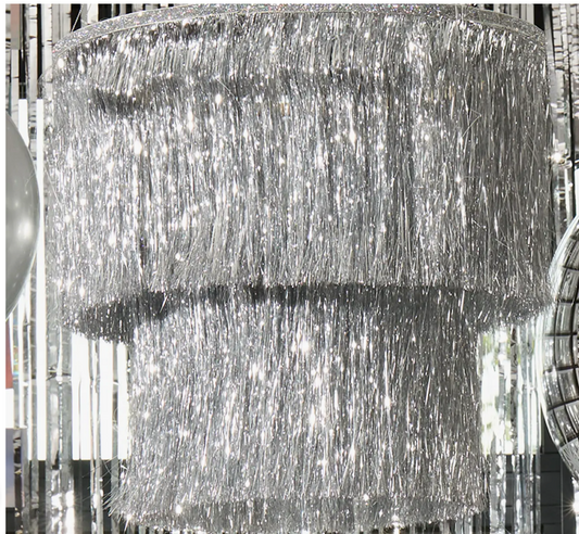 Silver Fringe Chandelier