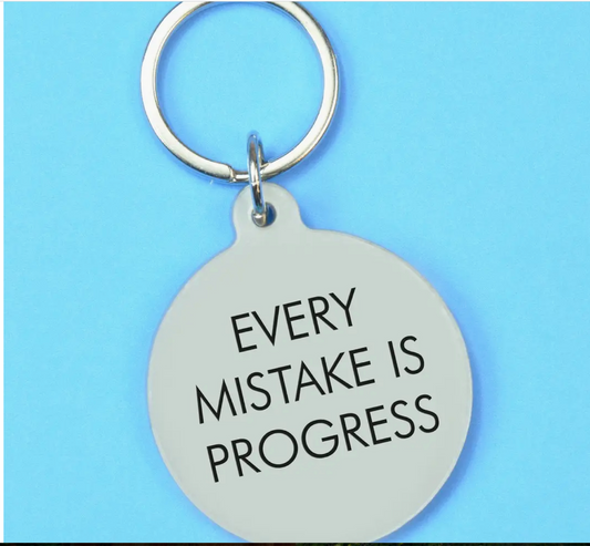 Every Mistake Is Progress Keytag