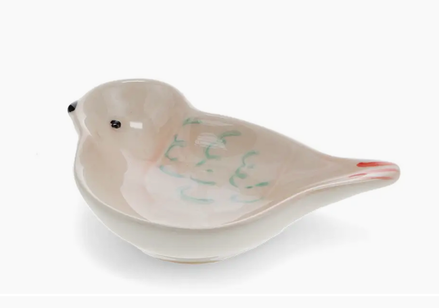 Mini Ceramic Trinket Dish - Bird