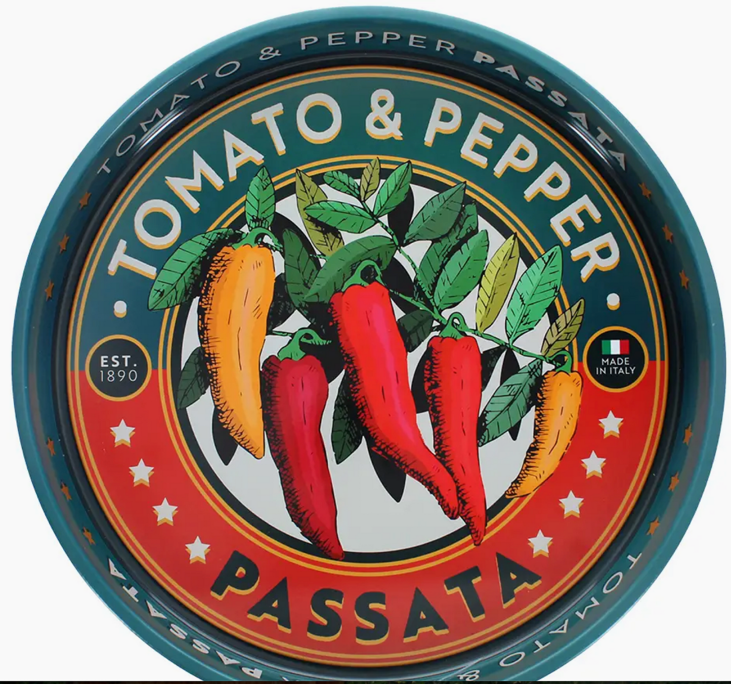 Round Metal Serving Tray - Passata