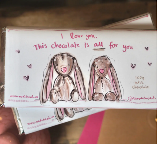 The 100g Bunnies ‘All For You’ Milk Chocolate Bar